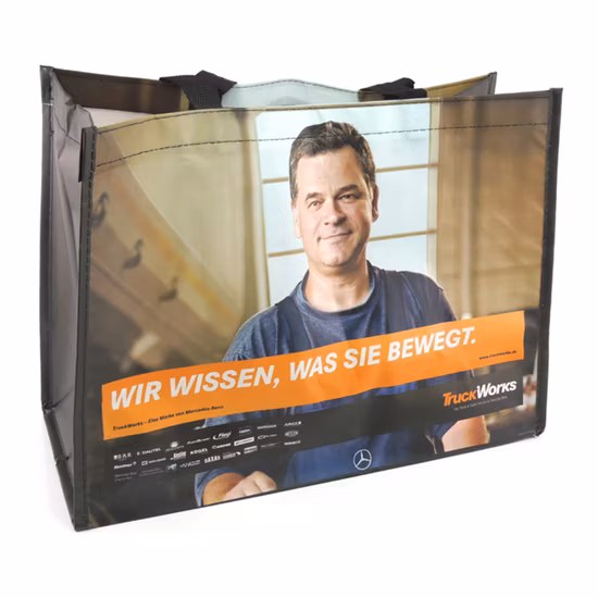 Borse per la spesa riutilizzabili laminate in RPET non tessuto in PP personalizzato promozionale