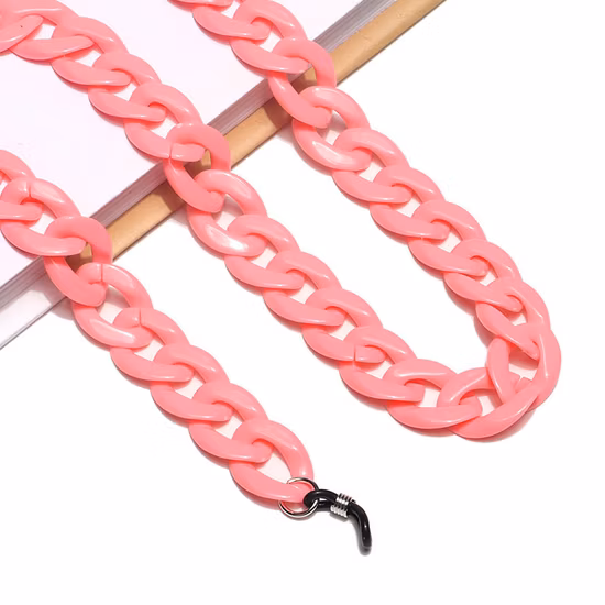 Accetta personalizzazione Catene per occhiali in acrilico Catena per occhiali da sole multicolori alla moda per porta occhiali da lettura