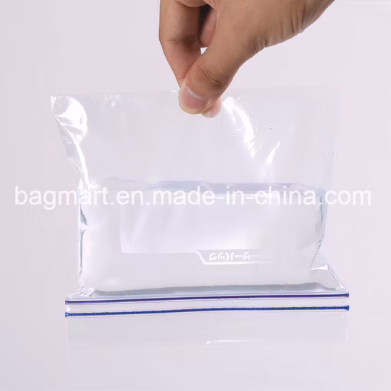 Per uso alimentare, Imballaggio di scatole per la vendita al dettaglio, Busta per alimenti con cerniera singola/doppia, Borsa richiudibile, Busta di plastica, Borsa a chiusura lampo per verdure//congelati/Accessori/cosmetici, Anti